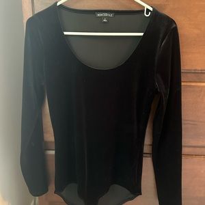 J Crew velvet bodysuit